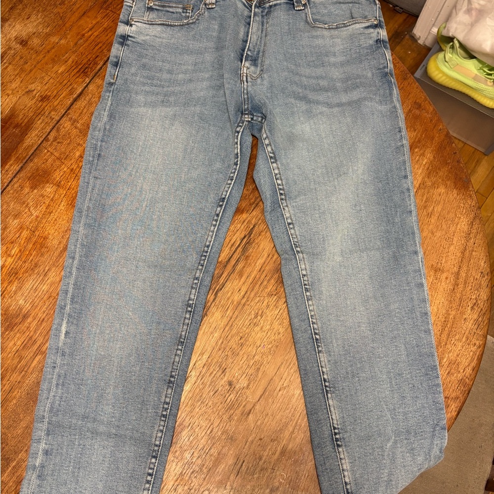 Zara Light Blue Men's Straight Jeans